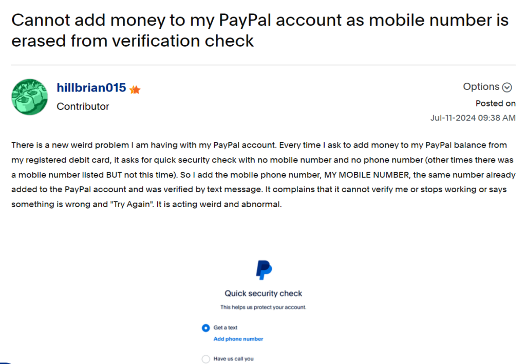 How to Resolve the Issue of Adding Money to Your PayPal Account When Verification Fails