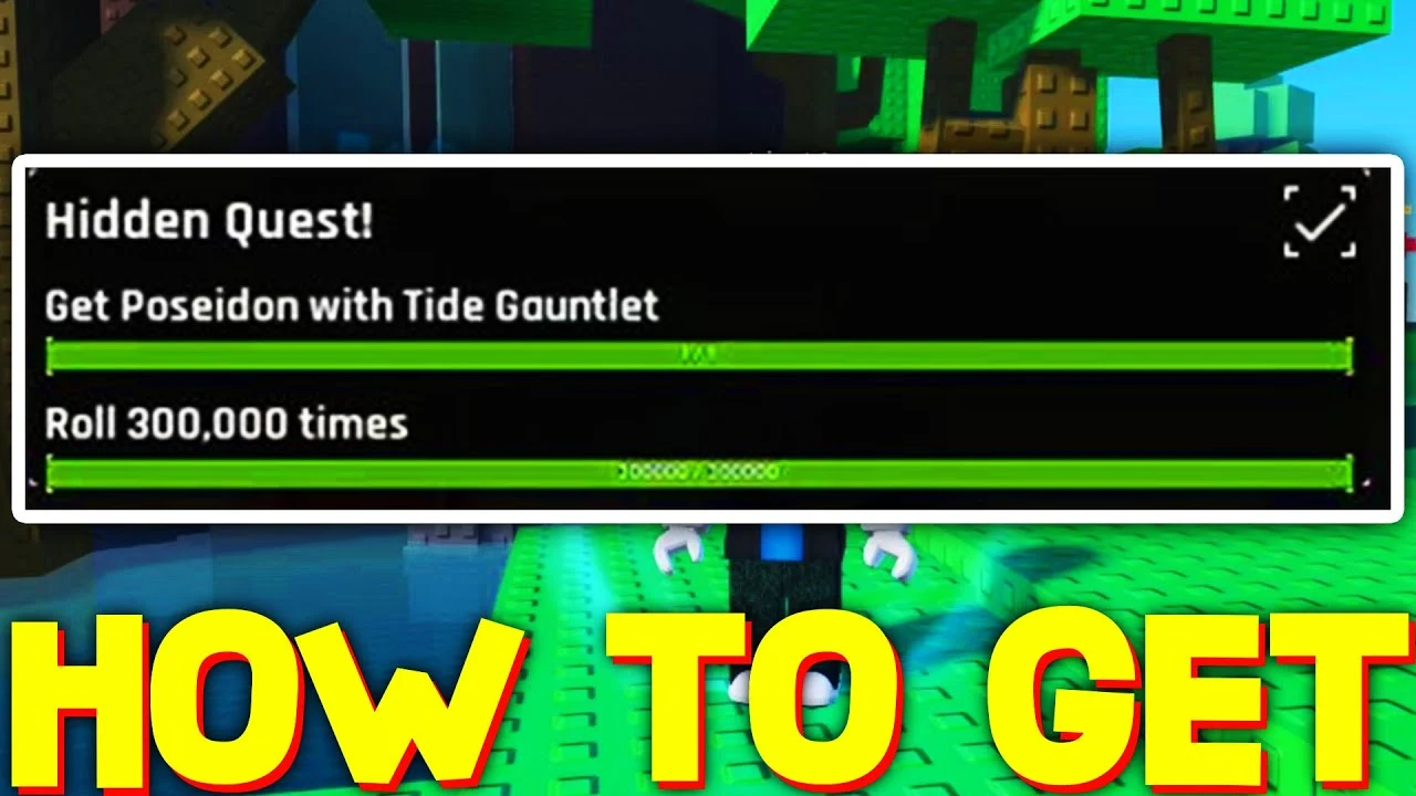 HOW TO COMPLETE THE HIDDEN QUEST BLESSED TIDE GAUNTLET SHOWCASE in SOLS RNG