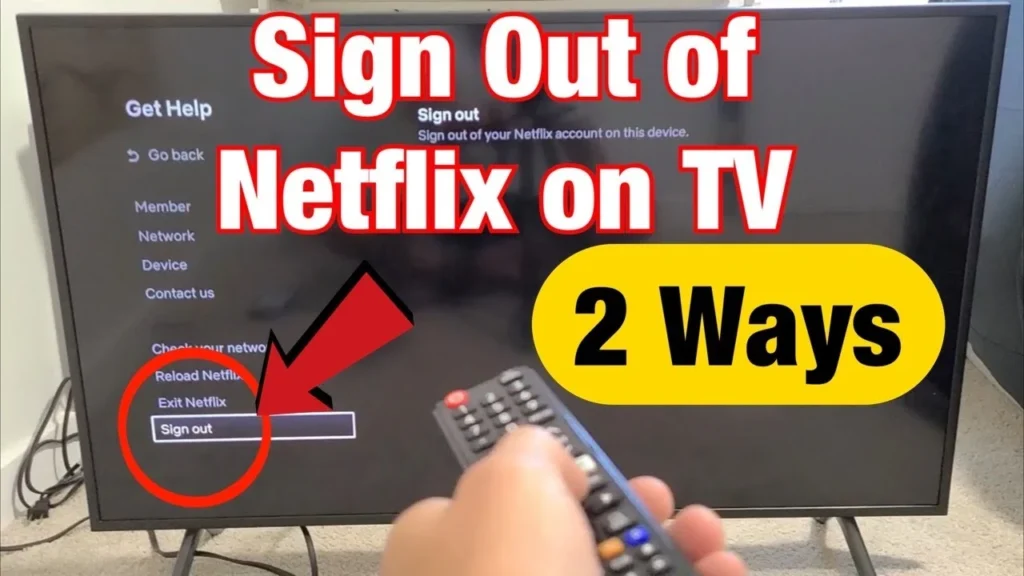 Sign Out of Netflix on TV