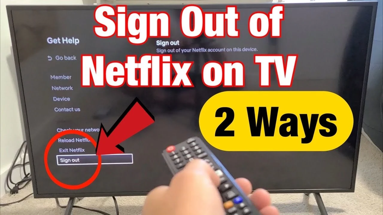 Sign Out of Netflix on TV